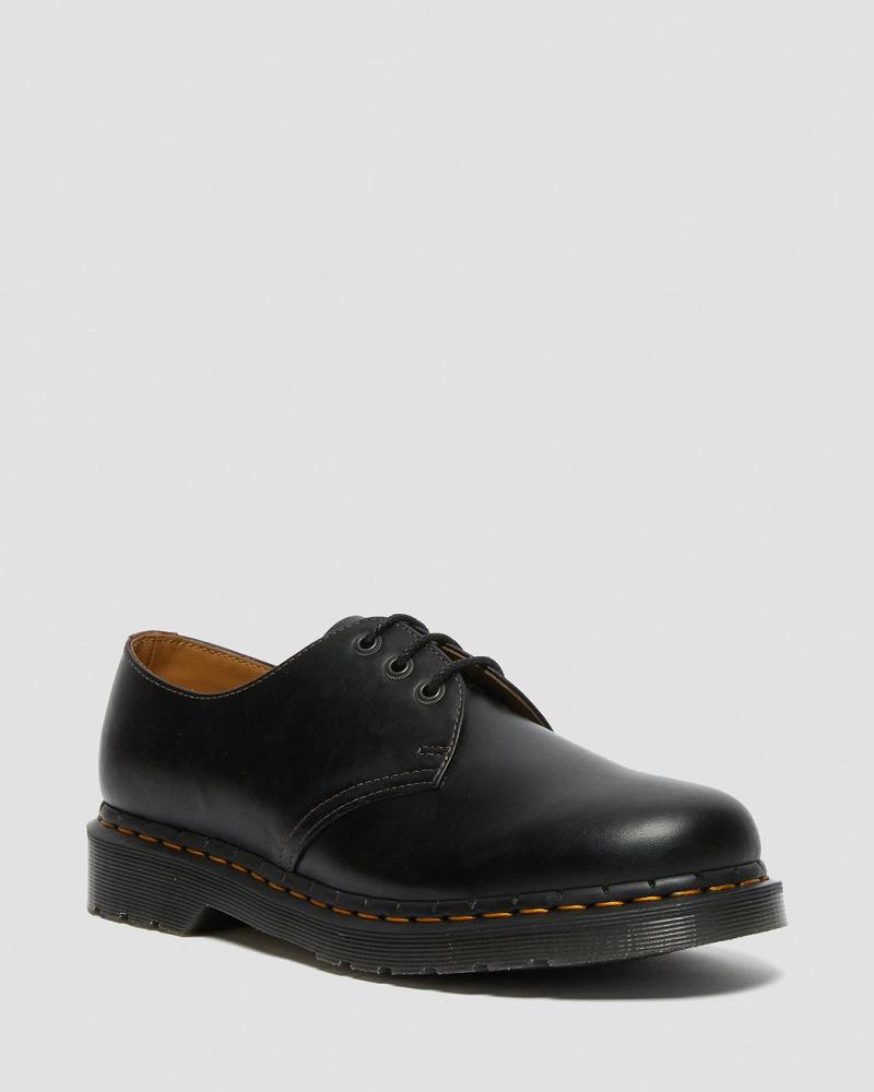 Black / Brown Men\'s Dr Martens 1461 Men\'s Abruzzo Leather Oxfords Shoes | CA 598DFM